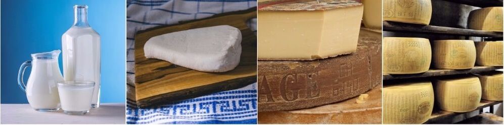 Lait, fromage cottage et fromage dans l'alimentation masculine pour augmenter la puissance.